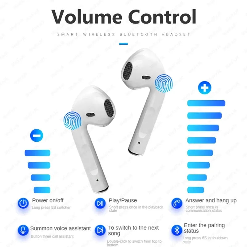 EARBUDS AIR 31 AIRPODS WIRELESS EARBUDS WITH CRYSTAL TRANSPARENT CASE WITH TYPE C CHARGING EARBUDS BLUETOOTH 5.3 | NEW MODEL